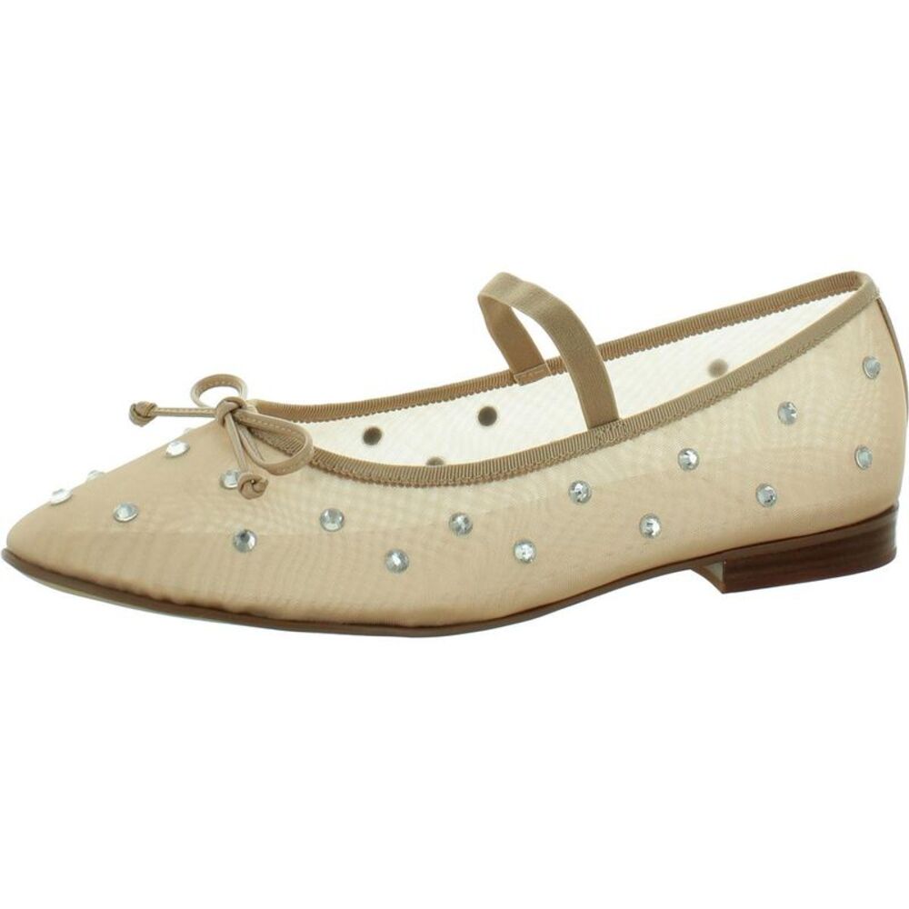 Jeffrey Campbell Beige Studded Flats